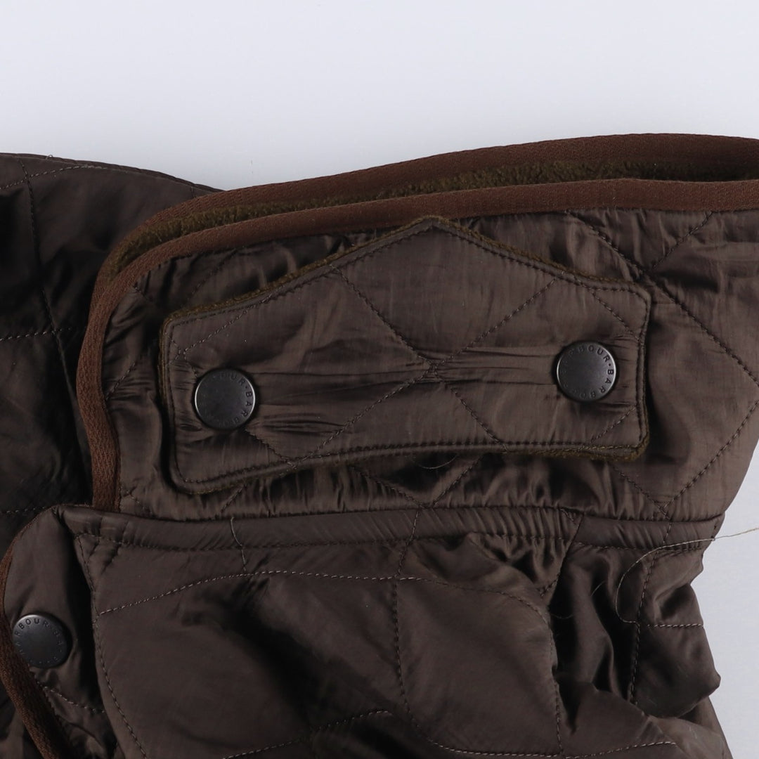 2000s~ Barbour Polar Quilts Long 3-Warrant Quilted Jacket, Men's Size Medium polyester brown type Vintage Second Hand