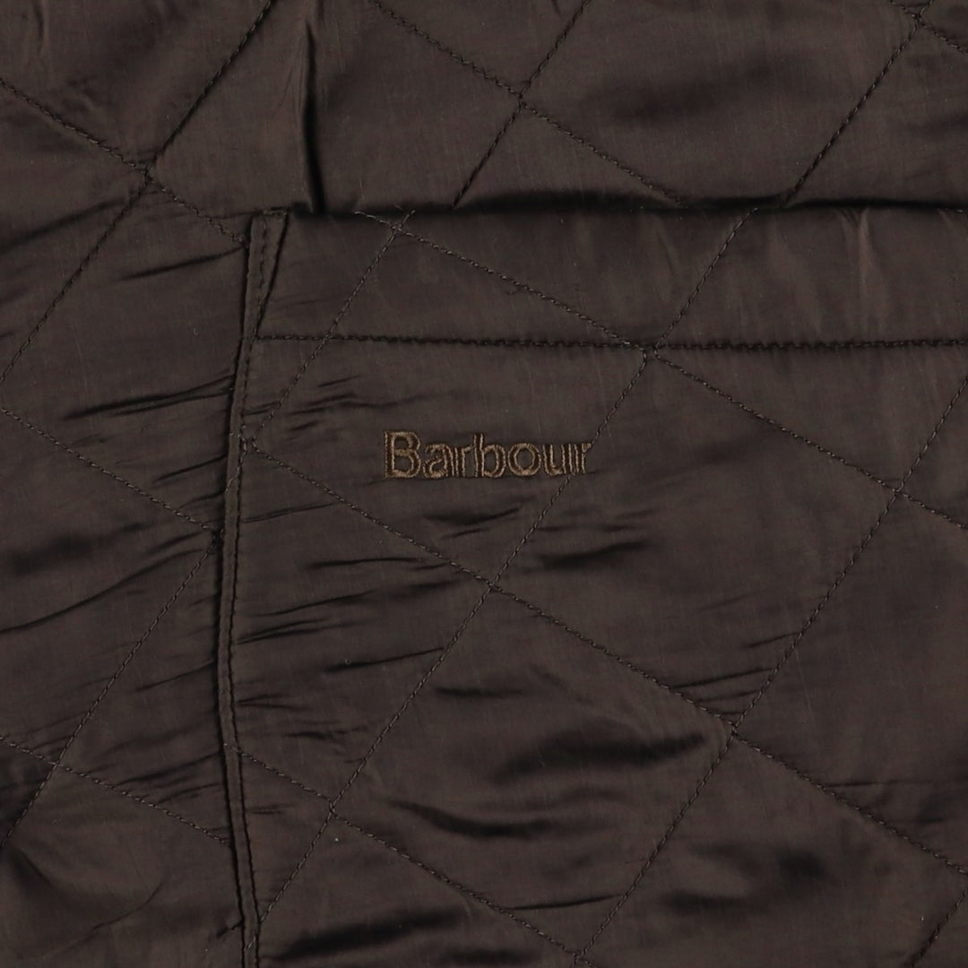 2000s~ Barbour Polar Quilts Long 3-Warrant Quilted Jacket, Men's Size Medium polyester brown type Vintage Second Hand