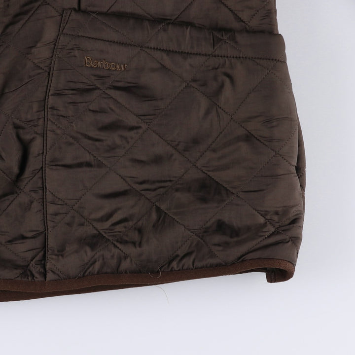 2000s~ Barbour Polar Quilts Long 3-Warrant Quilted Jacket, Men's Size Medium polyester brown type Vintage Second Hand