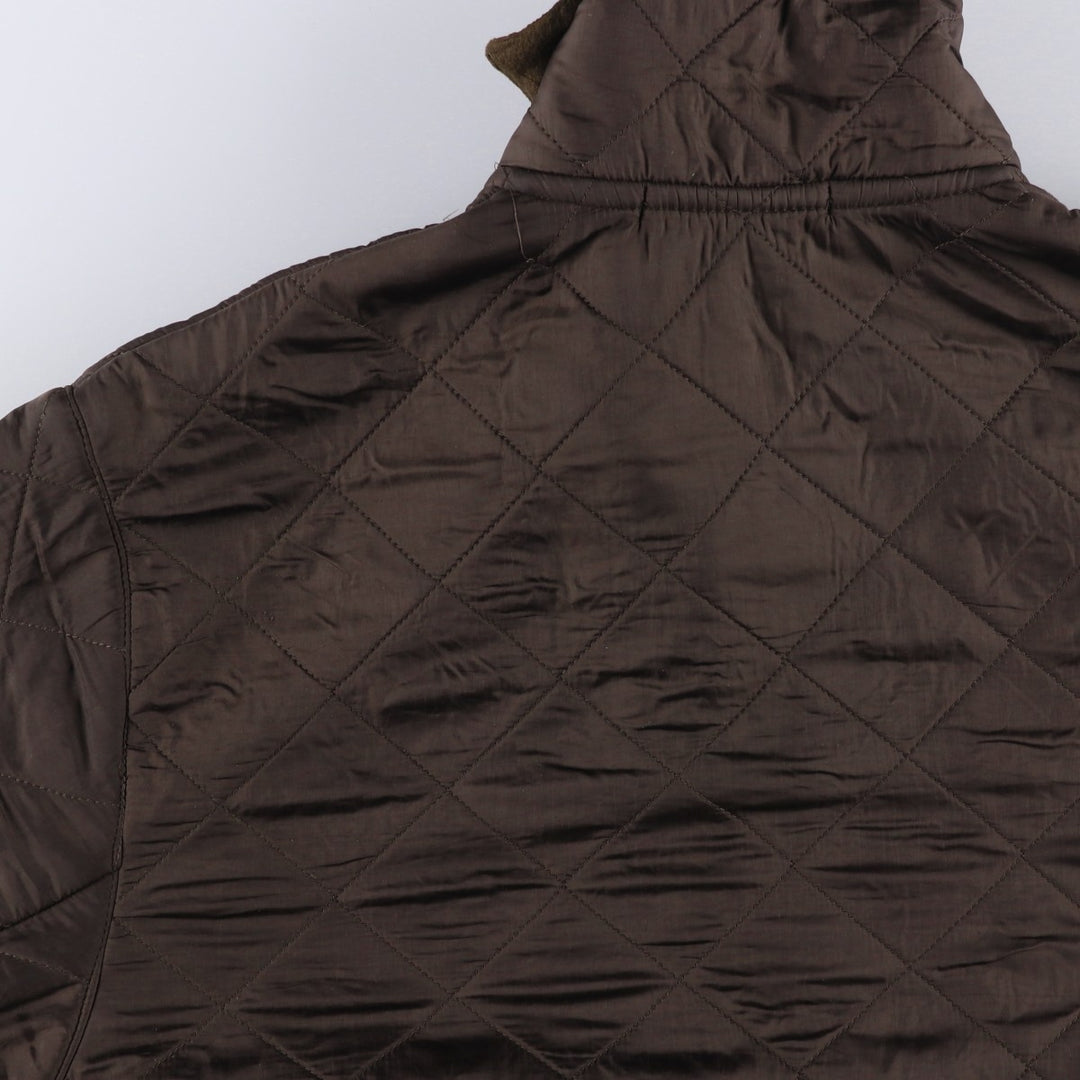 2000s~ Barbour Polar Quilts Long 3-Warrant Quilted Jacket, Men's Size Medium polyester brown type Vintage Second Hand