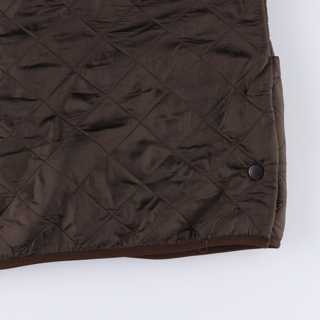 2000s~ Barbour Polar Quilts Long 3-Warrant Quilted Jacket, Men's Size Medium polyester brown type Vintage Second Hand
