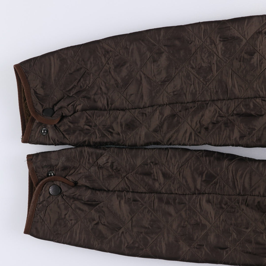 2000s~ Barbour Polar Quilts Long 3-Warrant Quilted Jacket, Men's Size Medium polyester brown type Vintage Second Hand