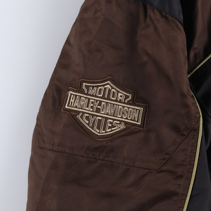 Harley-Davidson Men's Padded Puffer Jacket (Size L) Nylon black type Vintage Second Hand