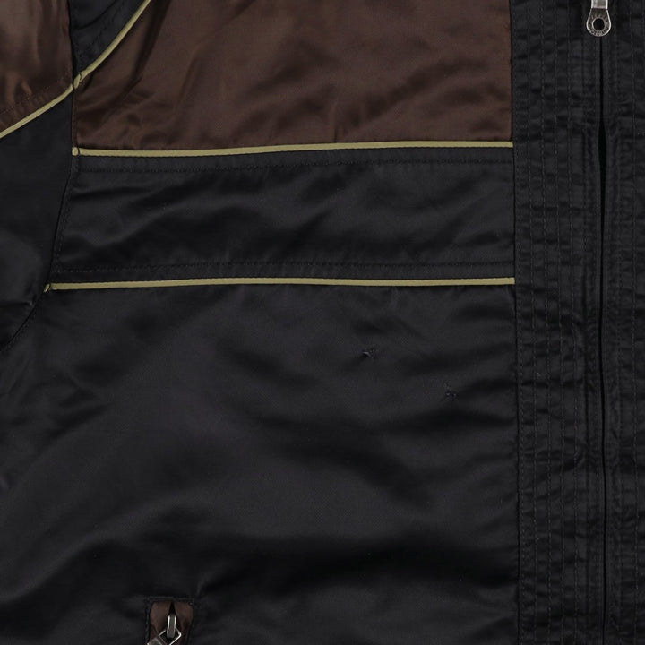 Harley-Davidson Men's Padded Puffer Jacket (Size L) Nylon black type Vintage Second Hand