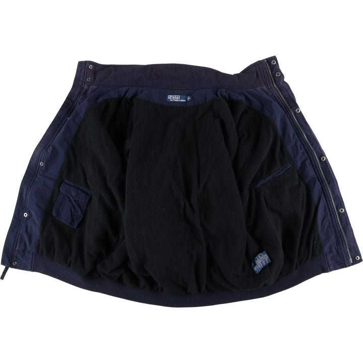 Ralph Lauren POLO by Ralph Lauren padded jacket puffer jacket men's XL size cotton navy blue type Vintage Second Hand