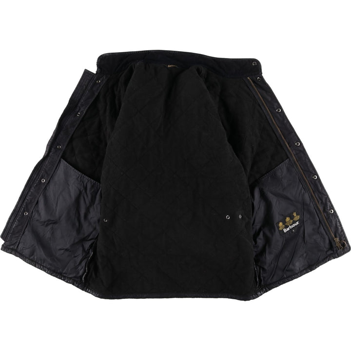 2000s~ Barbour Powell Quilt 3 Warrant Quilted Puffer Jacket, Men's Size Medium polyester black type Vintage Second Hand