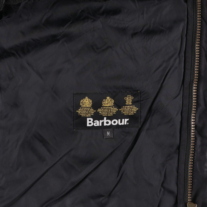 2000s~ Barbour Powell Quilt 3 Warrant Quilted Puffer Jacket, Men's Size Medium polyester black type Vintage Second Hand