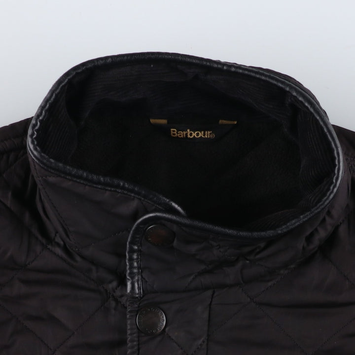 2000s~ Barbour Powell Quilt 3 Warrant Quilted Puffer Jacket, Men's Size Medium polyester black type Vintage Second Hand