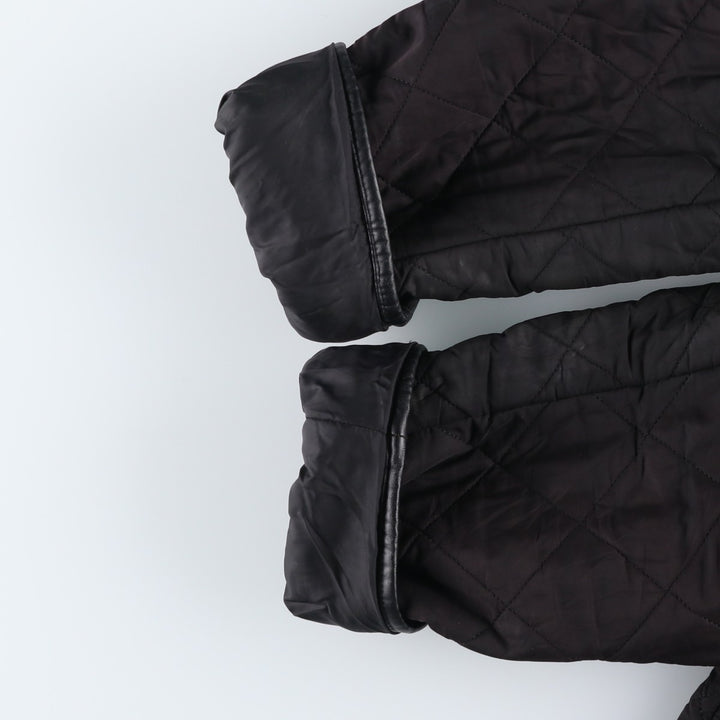 2000s~ Barbour Powell Quilt 3 Warrant Quilted Puffer Jacket, Men's Size Medium polyester black type Vintage Second Hand