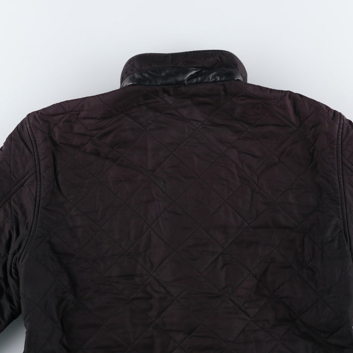 2000s~ Barbour Powell Quilt 3 Warrant Quilted Puffer Jacket, Men's Size Medium polyester black type Vintage Second Hand