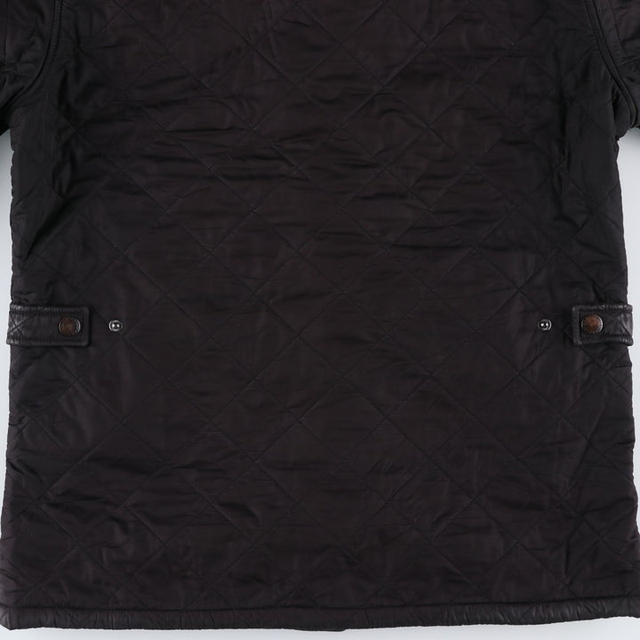 2000s~ Barbour Powell Quilt 3 Warrant Quilted Puffer Jacket, Men's Size Medium polyester black type Vintage Second Hand