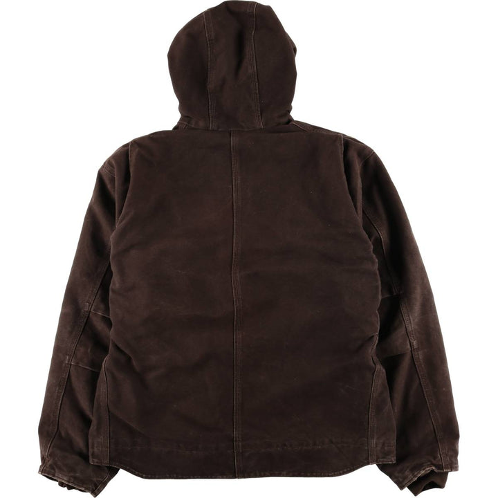 00'S Carhartt Sierra Jacket Duck Full Zip Hoodie Men's XL cotton brown type Vintage Second Hand