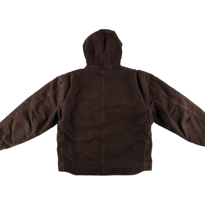 00'S Carhartt Sierra Jacket Duck Full Zip Hoodie Men's XL cotton brown type Vintage Second Hand