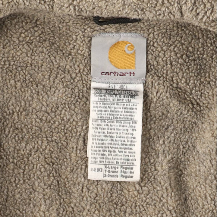 00'S Carhartt Sierra Jacket Duck Full Zip Hoodie Men's XL cotton brown type Vintage Second Hand