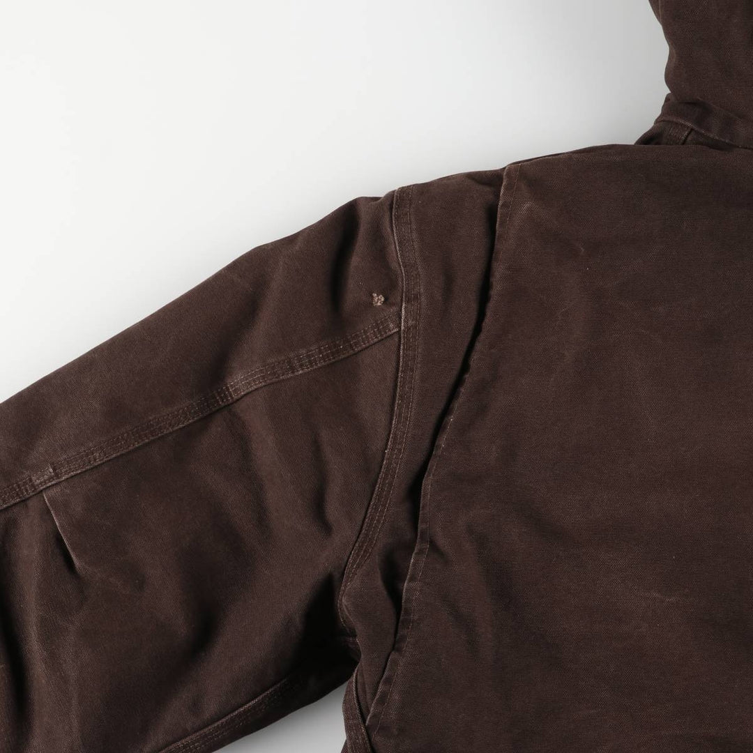 00'S Carhartt Sierra Jacket Duck Full Zip Hoodie Men's XL cotton brown type Vintage Second Hand