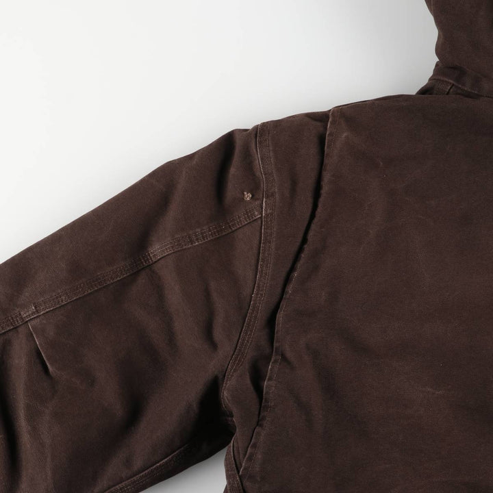 00'S Carhartt Sierra Jacket Duck Full Zip Hoodie Men's XL cotton brown type Vintage Second Hand