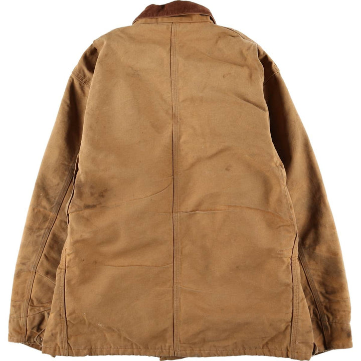 Carhartt Michigan Chore Coat Duck Coverall Men's XL Size unclear ocher yellow type Vintage Second Hand