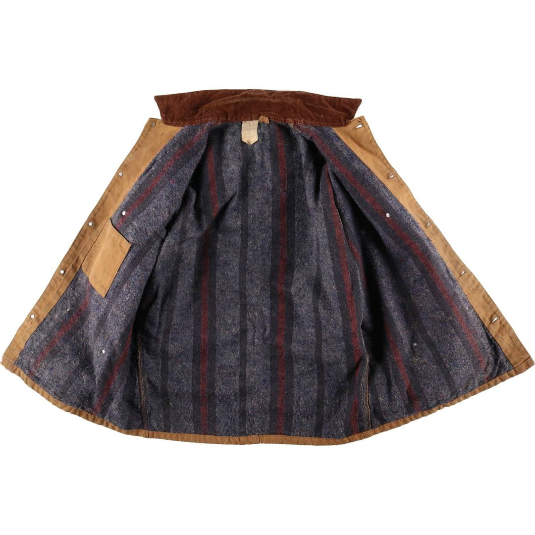 Carhartt Michigan Chore Coat Duck Coverall Men's XL Size unclear ocher yellow type Vintage Second Hand