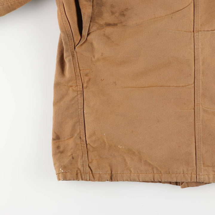 Carhartt Michigan Chore Coat Duck Coverall Men's XL Size unclear ocher yellow type Vintage Second Hand