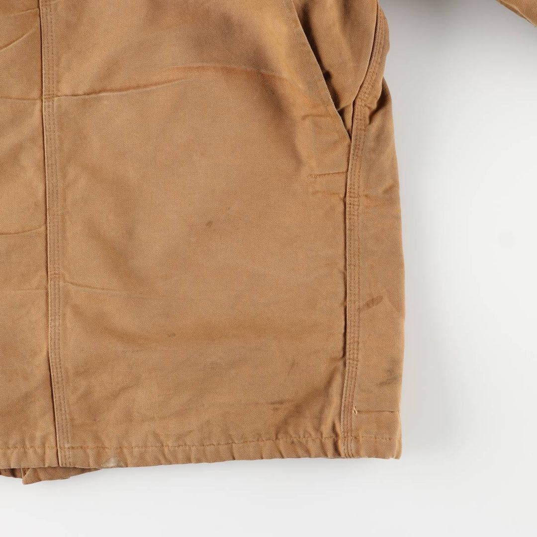 Carhartt Michigan Chore Coat Duck Coverall Men's XL Size unclear ocher yellow type Vintage Second Hand