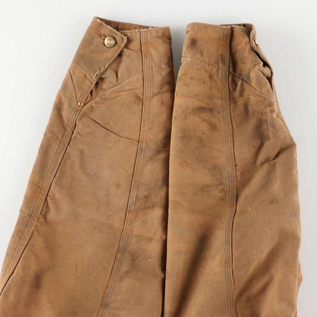 Carhartt Michigan Chore Coat Duck Coverall Men's XL Size unclear ocher yellow type Vintage Second Hand