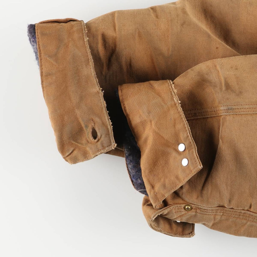 Carhartt Michigan Chore Coat Duck Coverall Men's XL Size unclear ocher yellow type Vintage Second Hand