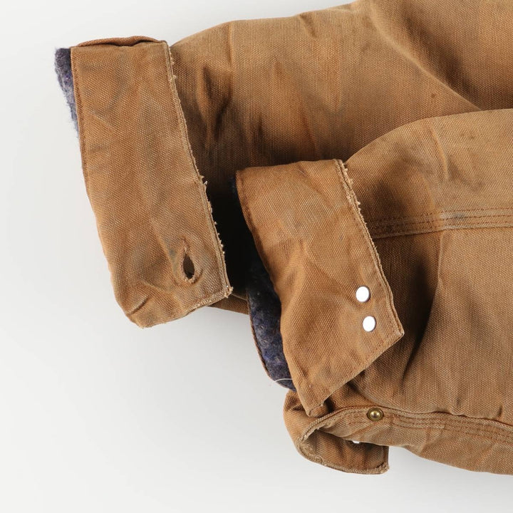 Carhartt Michigan Chore Coat Duck Coverall Men's XL Size unclear ocher yellow type Vintage Second Hand