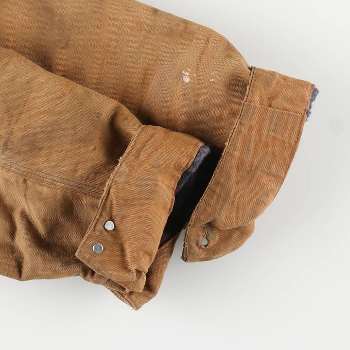 Carhartt Michigan Chore Coat Duck Coverall Men's XL Size unclear ocher yellow type Vintage Second Hand