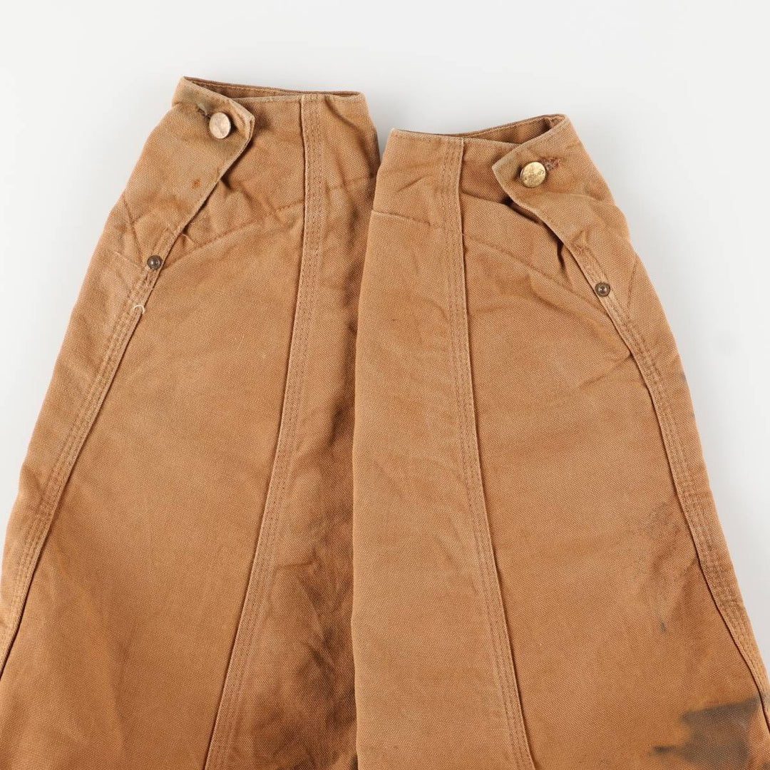 90'S Carhartt Michigan Chore Coat/Duck Coverall, Made in USA, Men's Size L, Vintage cotton ocher yellow type Vintage Second Hand