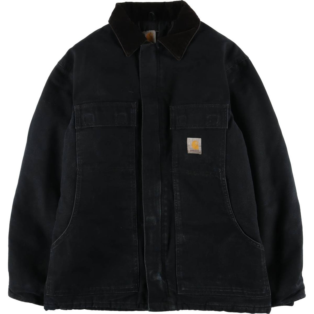 Carhartt Traditional Padded Duck Work Jacket, Made in USA, Men's Size Medium cotton black type Vintage Second Hand