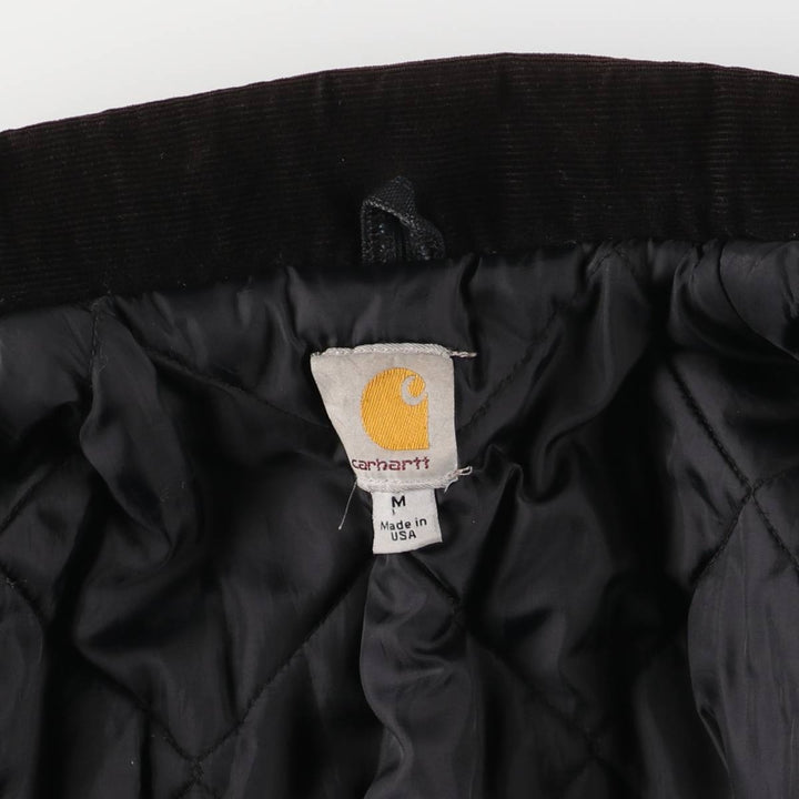 Carhartt Traditional Padded Duck Work Jacket, Made in USA, Men's Size Medium cotton black type Vintage Second Hand