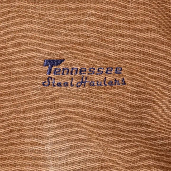 2000'S Carhartt Active Jacket, Padded Duck Full Zip Hoodie, Men's Size XL cotton brown type Vintage Second Hand