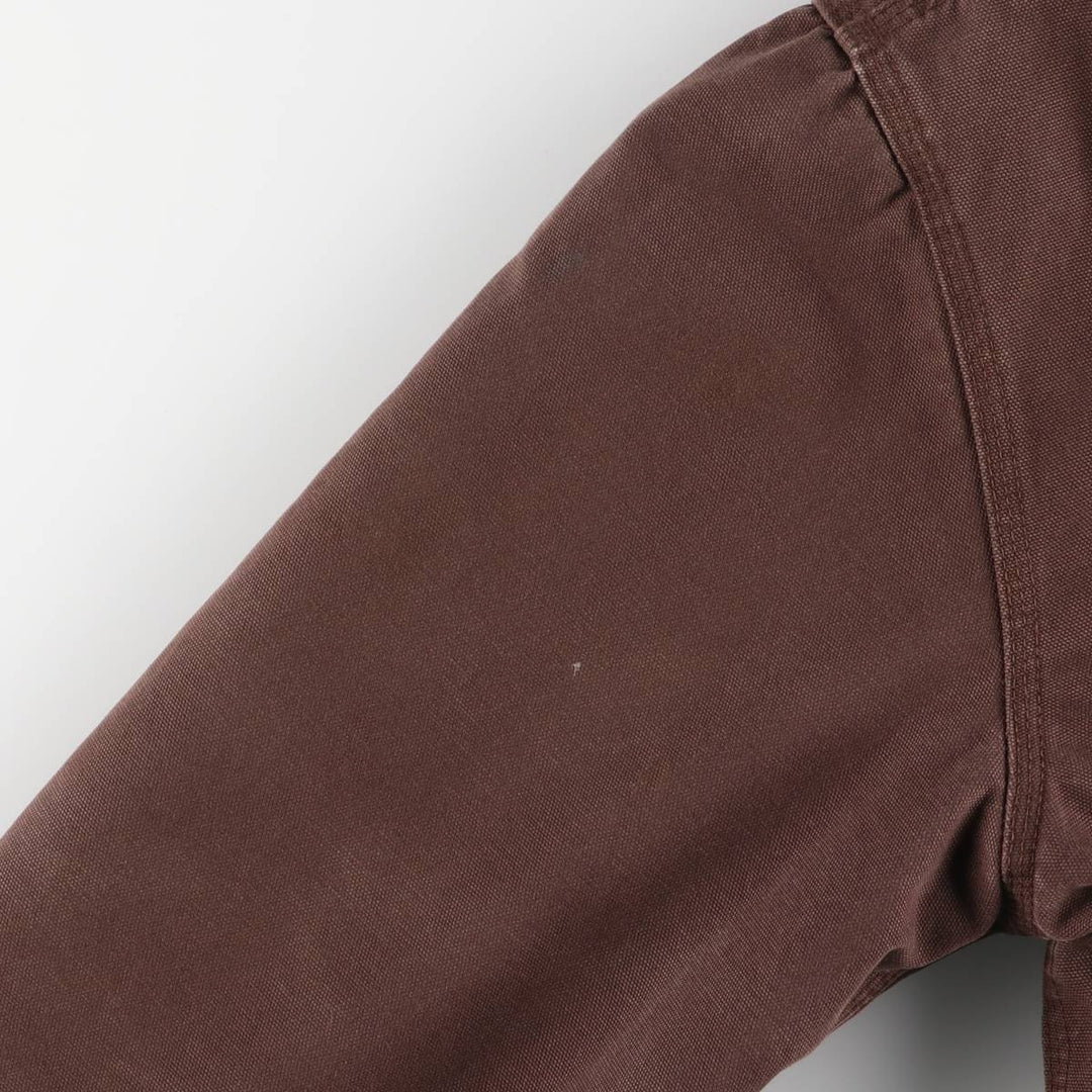 Carhartt Active Jacket, Padded Duck Full-Zip Hoodie, Men's Size Medium cotton brown type Vintage Second Hand
