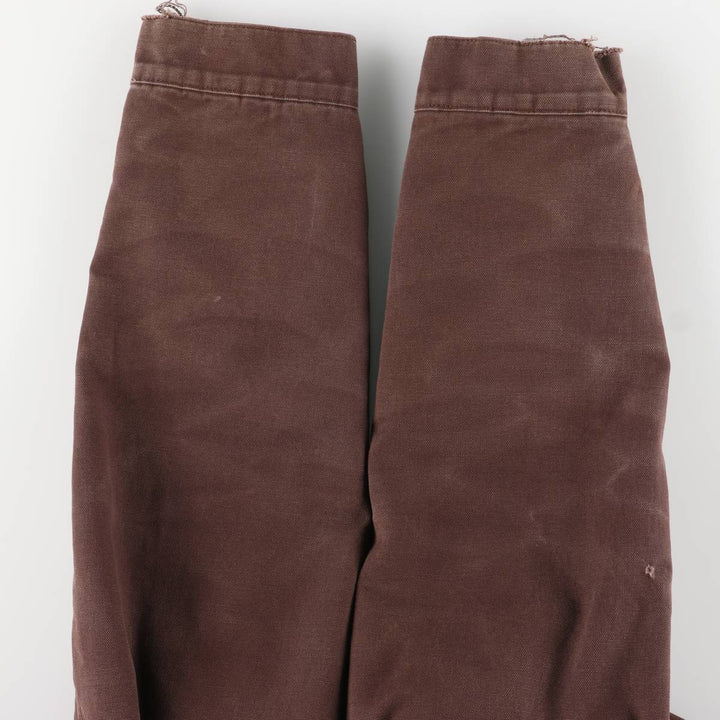 Carhartt Active Jacket, Padded Duck Full-Zip Hoodie, Men's Size Medium cotton brown type Vintage Second Hand