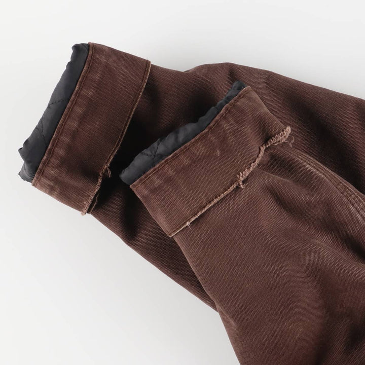 Carhartt Active Jacket, Padded Duck Full-Zip Hoodie, Men's Size Medium cotton brown type Vintage Second Hand