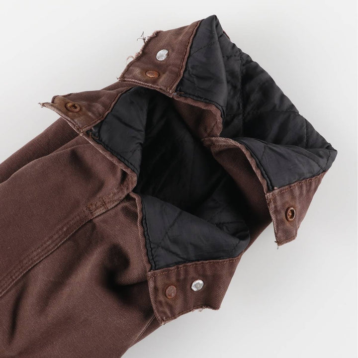 Carhartt Active Jacket, Padded Duck Full-Zip Hoodie, Men's Size Medium cotton brown type Vintage Second Hand