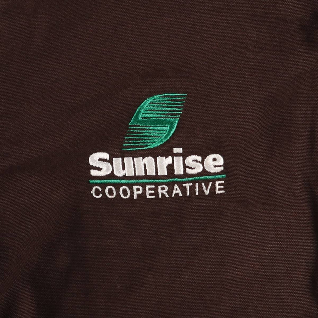 00'S Carhartt Active Jacket Duck Full Zip Parka Men's L size cotton brown type Vintage Second Hand