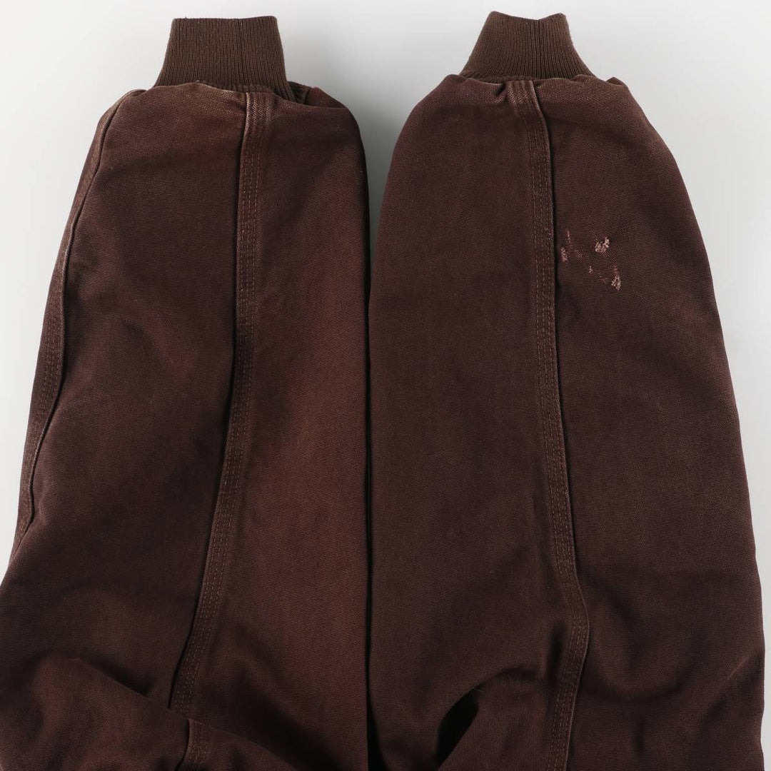 00'S Carhartt Active Jacket Duck Full Zip Parka Men's L size cotton brown type Vintage Second Hand