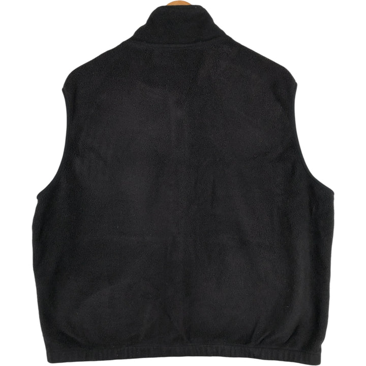 2000'S Eddie Bauer fleece vest, men's size L polyester black type Vintage Second Hand