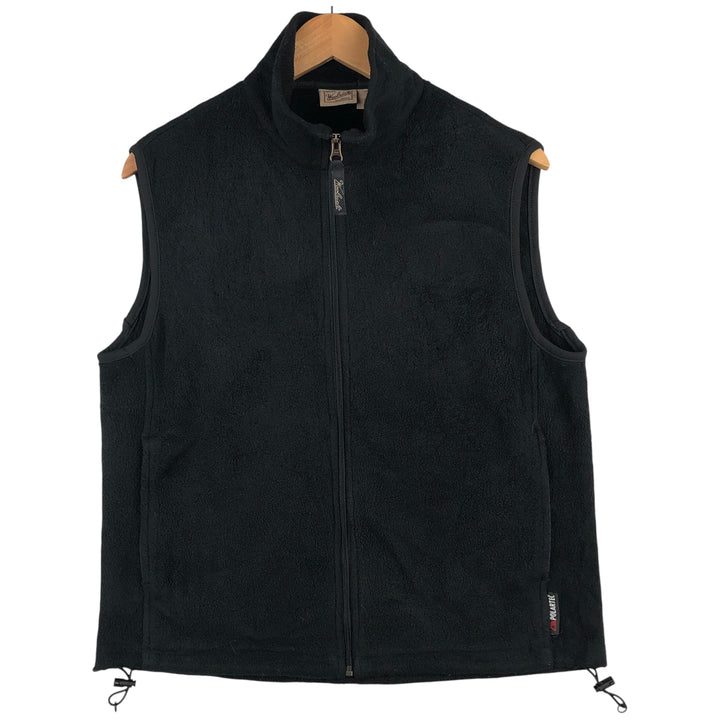 90'S Woolrich fleece vest, size M, equivalent to men's size M polyester black type Vintage Second Hand