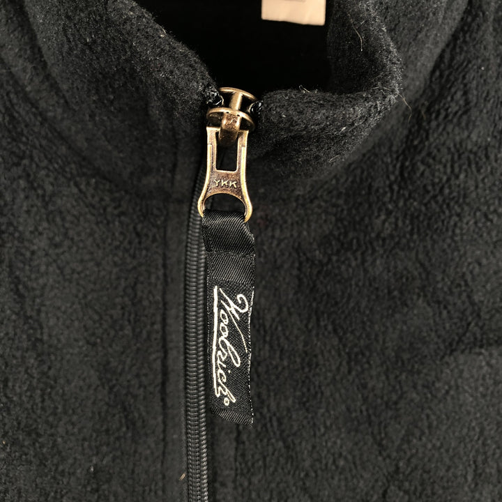 90'S Woolrich fleece vest, size M, equivalent to men's size M polyester black type Vintage Second Hand