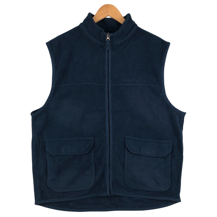 90'S GAP Old Gap Fleece Vest, Men's XL, Vintage polyester navy blue type Vintage Second Hand