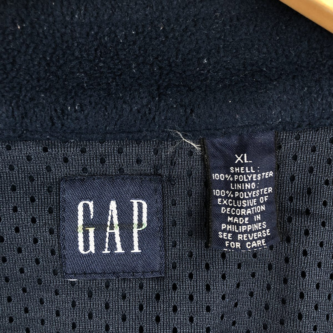 90'S GAP Old Gap Fleece Vest, Men's XL, Vintage polyester navy blue type Vintage Second Hand