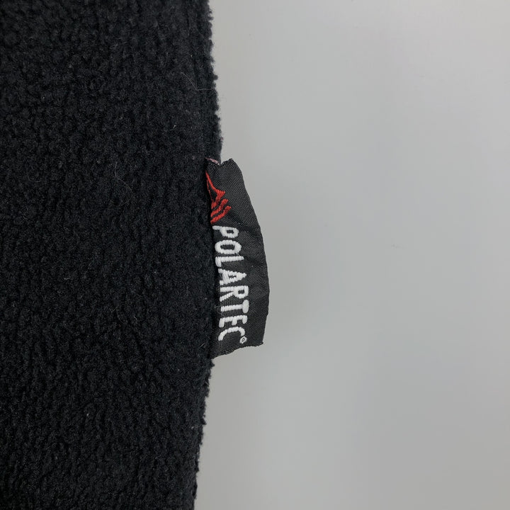 2000'S Eddie Bauer fleece vest, men's size M polyester black type Vintage Second Hand