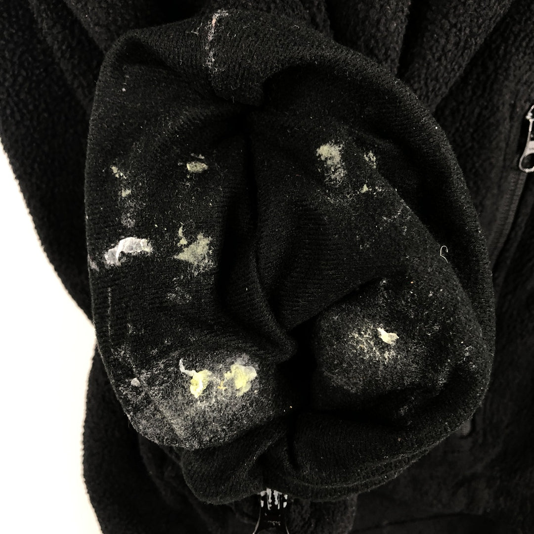 2000'S Eddie Bauer fleece vest, men's size M polyester black type Vintage Second Hand