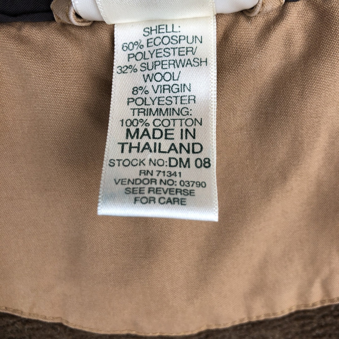 LLBean fleece vest, men's size S polyester brown type Vintage Second Hand