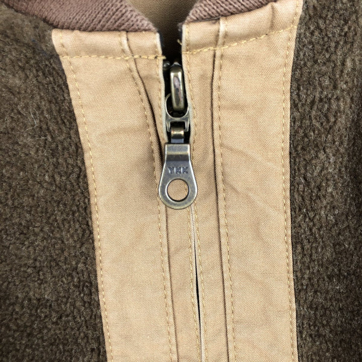 LLBean fleece vest, men's size S polyester brown type Vintage Second Hand