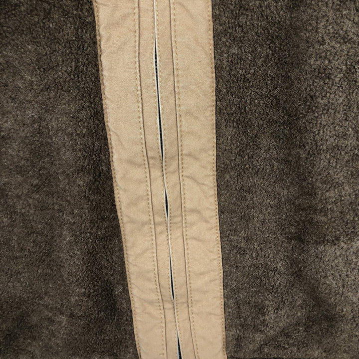 LLBean fleece vest, men's size S polyester brown type Vintage Second Hand