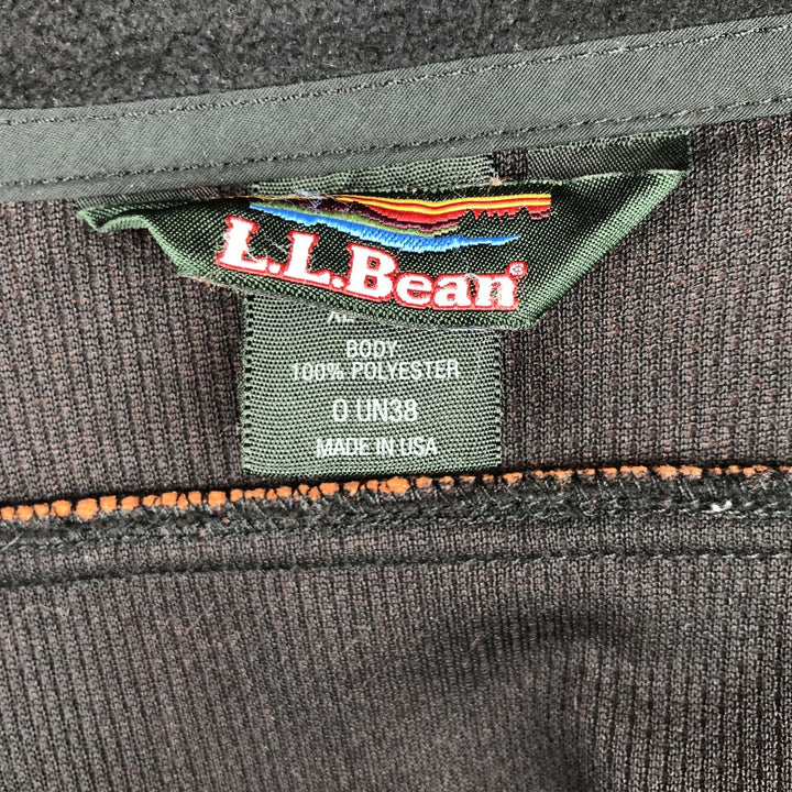 LLBean Fleece Vest, Made in USA, Men's XL polyester orange type Vintage Second Hand