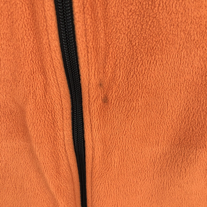 LLBean Fleece Vest, Made in USA, Men's XL polyester orange type Vintage Second Hand